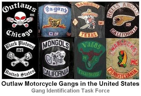 outlaw biker club patches|More.